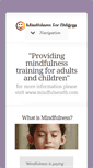 Mobile Screenshot of mindfulnessforchildren.org
