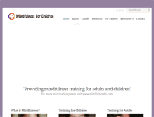 Tablet Screenshot of mindfulnessforchildren.org